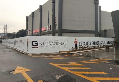 Internacional Shopping Tapume OSB Lonado Mais de Metros 100 Lineares